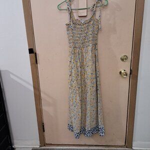 Max Studio Floral Long Sundress.  Medium